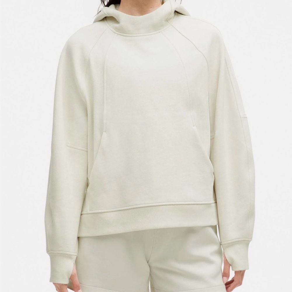 Lululemon Scuba Oversized Side-Slit Hoodie BONE XS/S NWT